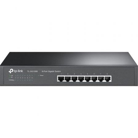 TP-Link TL-SG1008 Switch Gigabit de 8 Puertos Negro TP-Link TL-SG1008 Switch Gigabit de 8 Puertos Negro